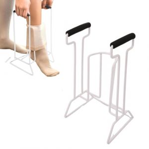 Enfile Bas de Contention, Enfile Bas de Contention, Poignées en Mousse Confortable, Aide à mettre et à enlever chaussettes, Aide à la Mobilité, Pour Senior, Idéal pour Personne Âgées (guangfanouzhou, neuf)