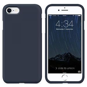SURPHY Coque iPhone SE 2022, Coque iPhone SE 2020, Coque iPhone 8 iPhone 7, Coque Silicone Liquide Anti-Rayures Premium, Housse Doux &Eacute;tui Anti-Choc pour iPhone SE 3/SE 2/8/7 4,7"(Nuit Bleu) (SURPHY-FR, neuf)