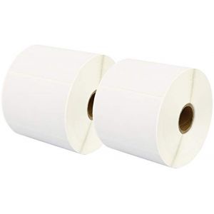 2 Compatibles Rouleaux 76mm x 51mm Étiquettes thermique pour Zebra GK420d GK420t GC420d GX420d GX420t GC420t GX430t GT800 LP2844 TLP 2844 Citizen CL-S521 CL-S621 CL-S631 (1000 Étiquettes par Rouleau) (Printing Saver, neuf)