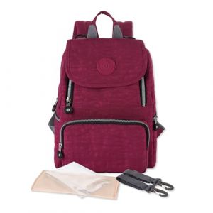 SONARIN Léger Multifonctionnel Sac à Dos à Langer pour Bébé,Sac à Langer Bébé Imperméable Sac à Couches de Voyage Portable avec Matelas à Langer & Crochets de Poussette(Rouge) (granhulgy OÜ, neuf)