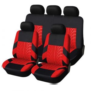 XIUDAM Housses De SièGe De Voiture pour Nissan Micra K12 2003 2004 2005 2006 2007 2008 2009 2010, Auto Ensembles Housses Siège Avant Arrière Coussins Couvre Respirant Imperméable Accessoires,C/Red (Professional BoutiqUE, neuf)