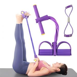 THQAE 2 Pcs Appareil de fitness pour la maison, Avec extenseur de fitness et entra&icirc;nement du dos, &Eacute;quipement de sport pour la maison, Pour renforcer le ventre, les jambes et le dos, Mat&eacute;riau TPE (ProTechika O&Uuml;, neuf)