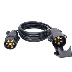 YOYOCOOL Rallonge Faisceau Remorque &agrave; 7 Broches 2,8M, C&acirc;ble Extension Prise D'attelage Caravan 7 Pin avec Poign&eacute;e, M&acirc;le &agrave; Fem&acirc;le (YOYOCOOL-EU, neuf)