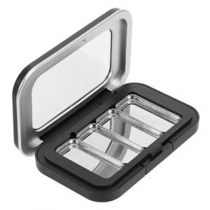 Healifty Bo&icirc;te Magn&eacute;tique de Maquillage Vide S Palette Compacte pour Fards &agrave; Paupi&egrave;res et Blush &Eacute;tui Noir Mat 4 Godets en Fer Rangement Pratique pour Maquillage Personnalisable Usage (Madonna Tied, neuf)