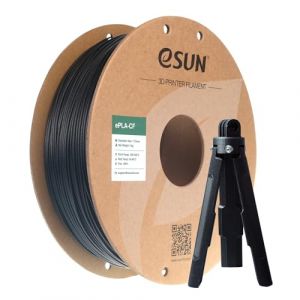 eSUN Filament PLA 1.75mm, ePLA-CF Filament PLA Chargé en Fibre de Carbone Précision Dimensionnelle +/- 0.03mm, Bobine de 1KG (2.2 LBS) pour 3D FDM Imprimantes,Noir (eSUN Official Store, neuf)