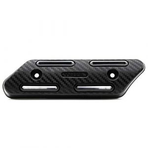 ihreesy Bouclier Thermique de Silencieux de Moto, Bouclier Thermique de Tuyau D'échappement de Moto Couverture Anti-brûlure avec Isolation Thermique Silencieux D'échappement de Moto,Noir (Partong, neuf)