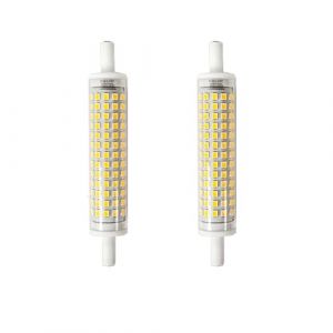 Y.W.Licht Ampoule R7S LED 118mm 15W Dimmable Blanc Chaud 3000K Ampoules LED R7S 15W &Eacute;quivalent &agrave; Lampe Halog&egrave;ne 150W R7s LED Douilles Extr&eacute;mit&eacute; Lampe Lin&eacute;aire &Eacute;clairage &agrave; Faisceau 360&deg;Lot de 2 (Y.Wineu, neuf)