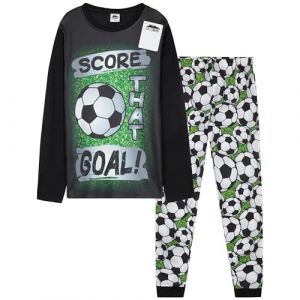 CityComfort Pyjama Garçon Football, Ensemble Pyjama Enfant et Ado, Long Vêtement de Nuit, Confortable, Idée Cadeau Foot (13-14 Ans, Multi Football) (Get Trend., neuf)