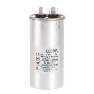 Condensateur CBB65-CBB65A avec 6 connecteurs (4+2) 25 μF 450V 40/70/21. Condensateur de démarrage de moteur, compresseur de climatisation, ect. 1 Pièce. (25mf) (Synn53, neuf)