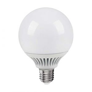Ampoule LED E27 18W GLOBE = 120W Diam&egrave;tre 95mm Neutre lumi&egrave;re 4000&deg;K (Tecnosystem, neuf)