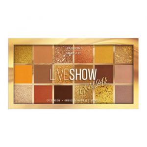 Fashion Make Up - Palette ombre à paupières Liveshow (Gold 24K) (produits discount, neuf)