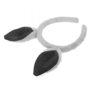 NIYANGLE Bandeau Oreilles De Kangourou Grise Accessoire De Déguisement Amusant Pour Fêtes Et Cosplay (Telinei, neuf)