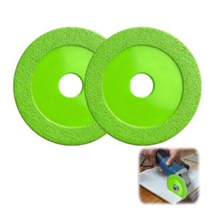 2 Pi&egrave;ces Disque Coupe Verre, Disque Diamant 125 Carrelage, Coupe Bouteille en Verre pour Disque Carrelage pour Bouteille, Porcelaine, Jade, Granit(125 x 22,23mm) (Funver, neuf)