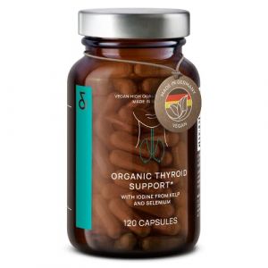 Iode Thyroide Bio avec Selenium Bio - Complement Alimentaire Thyroide - 150 μg per Iode Gelules + 55 μg Sélénium - à base de Algue Kelp et Selenium Naturel - 120 Capsule d'Iode - Vegan (CLAV GmbH, neuf)