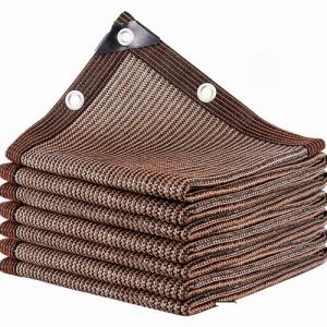 DGSFES Brun Filet d'ombrage Filet Protection Solaire,85% UV Voile d'ombrage Rectangulaire Respirante 3X3m Toile d'ombrage avec Oeillets pour Pergola Terrasse Serre Jardin Potager (DGSFES, neuf)