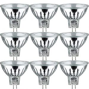 Paulmann Leuchten Paulmann 832.45 Lot de 10 réflecteurs halogènes de sécurité 35 W GU5,3 12 V 51 mm 83245 Verre GU5.3 35 W Argenté 4,5 x 51 x 4,5 cm (Lichtquelle Mili, neuf)