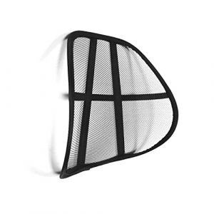 OMAC Support dorsal - Support lombaire - Chaise de bureau gaming voiture fauteuil dossier - Support d'assise - Noir - Coussin d'assise compatible avec les maux de dos - Support lombaire (OMAC-GmbH, neuf)