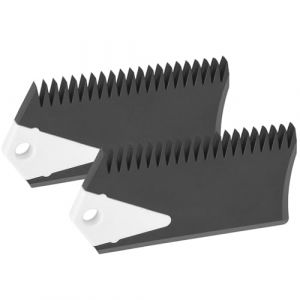 GYZOUKA Peigne &agrave; Cire pour Planche &agrave; Roulettes, Outil de Fabrication Soign&eacute;e pour Planche de Surf, Skimboard, Accessoire de Nettoyage Noir en PVC pour Surfeurs, Ensemble de 2 Pi&egrave;ces (Yuuanie-EU, neuf)