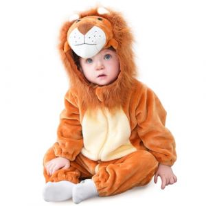 Epokus Deguisement Lion Halloween, Costume de Tigre Enfant,73cm, 6-9 mois, Deguisement Lion Bebe, Deguisement Enfant Animaux pour Halloween Carnaval (CHUXINKEJI, neuf)
