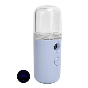 Face Mini Pulvérisateur pour le Visage, Mini Flacon Pulvérisateur Nano Pulvérisateur Portatif pour le Visage, Rechargeable, Hydratant, Humidificateur pour le Visage (violet clair) (sunborui-EU, neuf)
