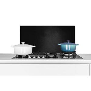Credence Béton - Mur - Noir - Ombre Fond de hotte 60x30 cm Credence aluminium Plaque inox de cuisine (WallCircle, neuf)
