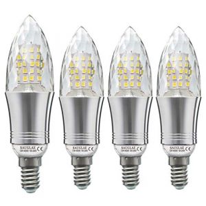 SAUGLAE E14 LED Bougie Ampoules 12W, 100W &Eacute;quivalent Ampoules &agrave; Incandescence, 4000K Blanc Neutre, Non Dimmable, 1200LM, Petite Vis Edison, Lot de 4 (Sagel, neuf)