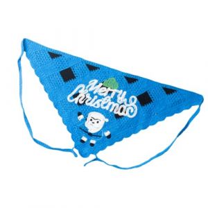 Bandeau de P&egrave;re No&euml;l tricot&eacute; flocon de neige pour l'ext&eacute;rieur Motif de flocon de neige &Eacute;charpe cr&eacute;ative pour cheveux de No&euml;l (dakeyou, neuf)
