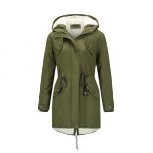 YYNUDA Manteau Femme d'hiver Chaud Parka Mi-longue Veste d'hiver Blouson &agrave; Capuche &eacute;pais Fourrure Blouson avec Capuche Grande Taille Vert 3XL (YYNUDA Store, neuf)