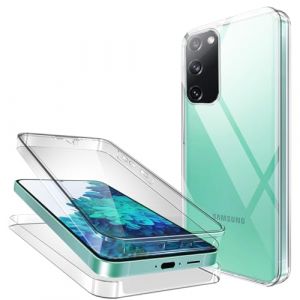 Jrkvniv Coque pour Samsung Galaxy S20 FE 5G, Transparente Souple Mince Étui Silicone TPU Gel et PC Rigide Intégral 360 Degres Protection Anti Choc Anti-Scratch Bumper Full Body Housse Case (GWYNETH EVANS, neuf)
