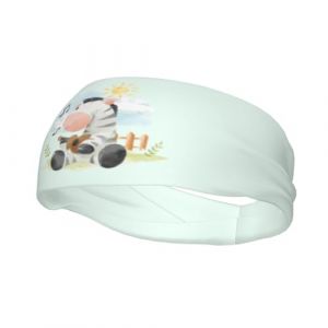 Bandeau de sport antidérapant et anti-transpiration pour homme et femme, motif zèbre jouant de la guitare, idéal pour la gym, le basket-ball, le yoga (ruianshihuichenjiayouzhanguanliyouxiangongsi, neuf)