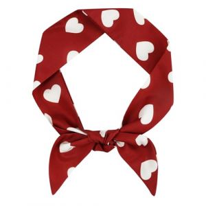 Foulard Femme, Femmes Col &Eacute;charpe Satin, Foulard &agrave; Cravate pour Dames Foulard Cheveux Femme Soie (Rouge) (Dancer Kisses, neuf)