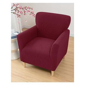 Housse de Fauteuil Cabriolet 1 Place Housse de Fauteuil Extensible Club Universel Amovible Lavable Couverture de Fauteuil Chesterfield Protecteur de Fauteuil pour Salon Tub Chair ( Color : #22 , Size (MIUGOODEL, neuf)