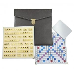 LA BOUTIQUE DU SCRABBLEUR Jeu de Scrabble de Voyage magn&eacute;tique Pochette Maroquinerie Officiel de la f&eacute;d&eacute;ration fran&ccedil;aise de Scrabble Duplicate Made in France id&eacute;al pour Les scrabbleurs de la Famille (La boutique du Scrabbleur, neuf)