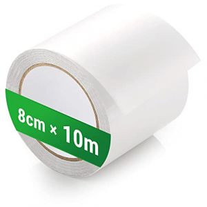 ecooe Ruban de Réparation de Tente 8 CM x 10 M Ruban Adhésif de Réparation Ruban de Tente Professionnel étanche Transparent pour Réparer Auvents Tente Enduits de PVC, Gazebo, Bache de Camion (Dasen EU, neuf)