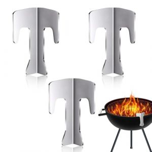 3PCS Entretoises pour Plaque de Feu, Entretoises Universelles en Acier Inoxydable Entretoises pour Tonneau de Feu Entretoises de Barbecue pour Plaques de Feu, BBQ Disc, Plaques de Gril (winwincd, neuf)