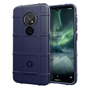 NOKOER Coque pour Nokia 6.2/Nokia 7.2, TPU Case [Heavy Duty] Anti-Chute Etui pour Téléphone Portable [Antidérapant] [Anti Empreintes Digitales] Cover - Bleu (GIOPUEY, neuf)