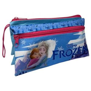 CARTOON Tombolino 3 compartiments trousse scolaire multi-compartiments papeterie organisateur porte-stylo crayons couleur, La Reine des neiges., Organisateur de sac (Massi s.r.l., neuf)