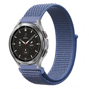 Niboow 22mm Bracelet Compatible avec Samsung Galaxy Watch 3 45mm, Nylon Sport Bracelet pour Samsung Gear S3 Frontier/Samsung Gear S3 Classic/Samsung Galaxy Watch 46mm/Samsung Gear S-Bleu Ciel (Niboow EU, neuf)
