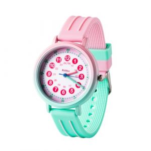 Kiddus Montre Éducative pour Enfants, Montre Bracelet Analogique pour Garçon et Fille à partir de 5 Ans, Waterproof 5ATM, Première Cadeau Apprentissage pour Enfant (Kiddus, neuf)