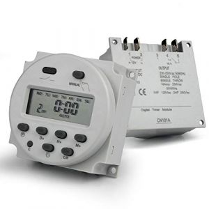 Taikuwu Nouveaux LCD numerique Controle Puissance minuterie Programmable DC 12V 16 a Temps Relais commutateur, SPST (Taikuwu, neuf)