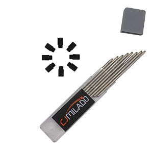 Lot de 8 mini recharges de stylo &agrave; bille en m&eacute;tal D1/635 - Pointe moyenne pour stylo multifonction - Encre noire (CJMILADO, neuf)