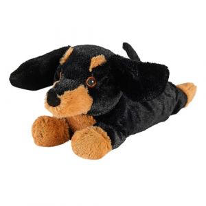 Warmies Peluche Teckel Sac Micro-ondable, Peluche Chauffante ou Rafraîchissante pour la Relaxation et le Soulagement Chaleureux, Peluche Poudrée Parfumée à la Lavande Française (Solretail LTD, neuf)