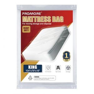 PROMORE Housse de Protection en Plastique pour Matelas 180x200cm/200x200cm Housse à Matelas Plastifiée,Sac de Rangement pour Le déménagement et Le Stockage (PROMORE, neuf)