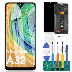 &Eacute;cran de rechange pour Samsung Galaxy A32 5G 2021 SM-A326 A326B A326K A326J A326 pour t&eacute;l&eacute;phone portable - &Eacute;cran tactile LCD avec cadre (couleur : noir) (friendlychinese, neuf)