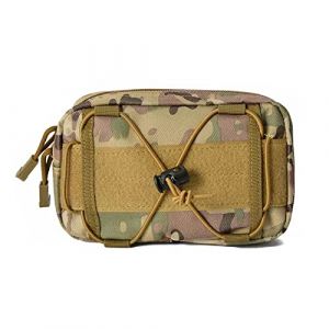 YuanDiann Molle Petit sac banane &eacute;tanche multifonction pour t&eacute;l&eacute;phone portable Accessoire pour l'ext&eacute;rieur, le cyclisme, la randonn&eacute;e, les voyages CP Camo (YiWuShiYueYiDianZiShangWuShangHang, neuf)