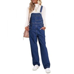 Vetinee Salopette Femme en Jean Wide Leg Baggy Avec Poches Mer des Sargasses Taille XX-Large Convient aux tailles 50 &agrave; 52 de l'EU (Neonjacc UK, neuf)