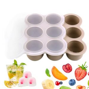 Moules Cong&eacute;lation Silicone Alimentation B&eacute;b&eacute; | Plateaux Cong&eacute;lateur &Agrave; 9 Compartiments Pour Stockage Aliments B&eacute;b&eacute;,R&eacute;cipients de Stockage pour Glace Soupe Lait Maternel Pur&eacute;es Pr&eacute;parations Maison (Jatour, neuf)