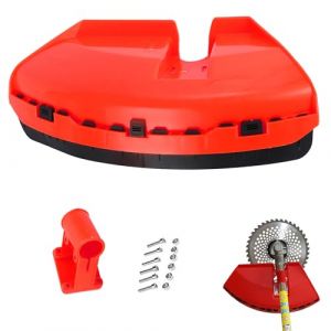 LONGHAO Débroussailleuse de Garde,Garde de Débroussailleuse en Plastique,Couvercle de Protection de Coupe-Herbe,Protection de Débroussailleuse,avec 2 Vis,pour Débroussailleuse Tondeuse à Gazon (Anpaeony, neuf)