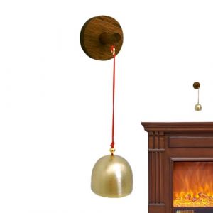 Rurunklee Cloche pour Ouverture de Porte, Cloche d'entr&eacute;e de Porte de Magasin - Sonnette d&eacute;corative pour r&eacute;frig&eacute;rateur - Cloche Vintage Unique Auto-adh&eacute;sive pour Ouverture de Porte, arri&egrave;re-Cour, (zhrnfm, neuf)