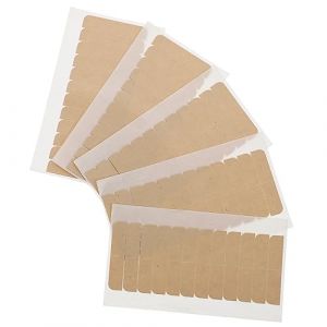 BESTYASH 5 Feuilles ruban adhésif double face bande d'extension ruban de dentelle tenir la colle à dentelle ruban adhésif d'extension de cheveux bandes adhésives d'extension de cheveux Kaki (Feast of Yan, neuf)